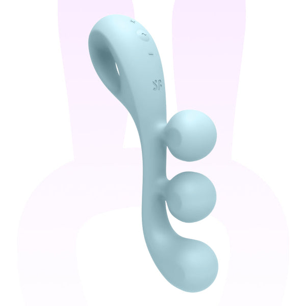 Multi-vibromasseur Tri Ball 2 bleu - Satisfyer