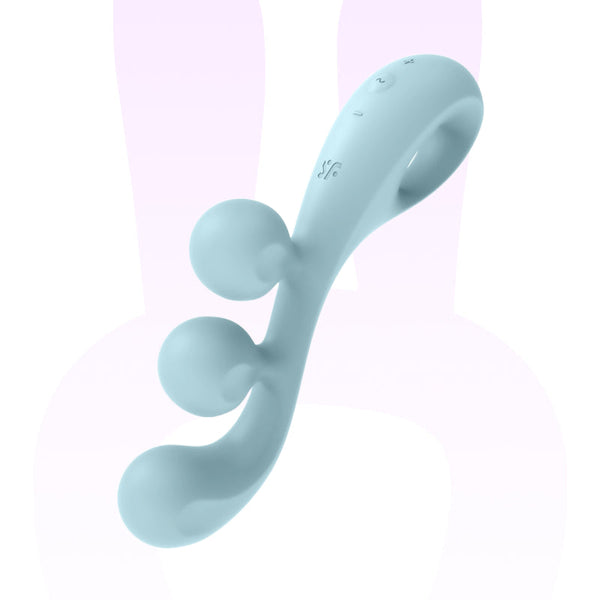 Multi-vibromasseur Tri Ball 2 bleu - Satisfyer