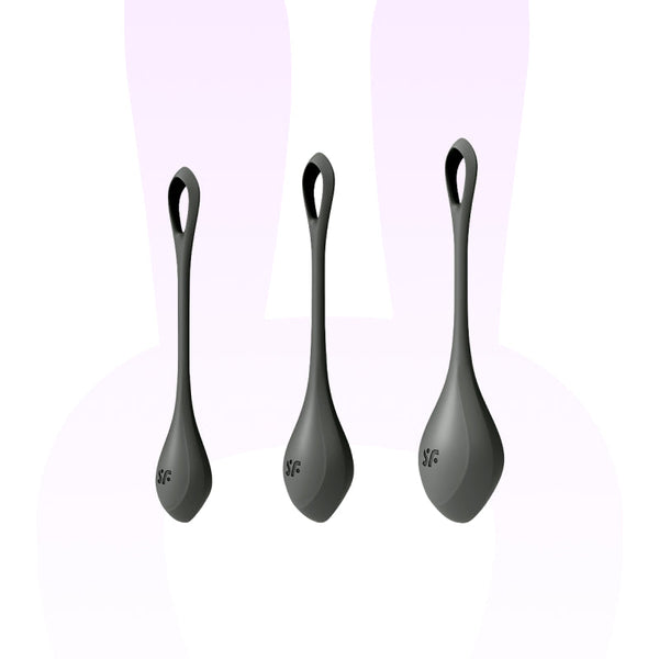 Kit d'entrainement pelvien Yoni Power 2 noir - Satisfyer