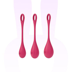 Kit d'entrainement pelvien Yoni Power 1 Rouge - Satisfyer