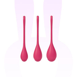 Kit d'entrainement pelvien Yoni Power 1 Rouge - Satisfyer